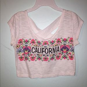 White California Logo Crop top